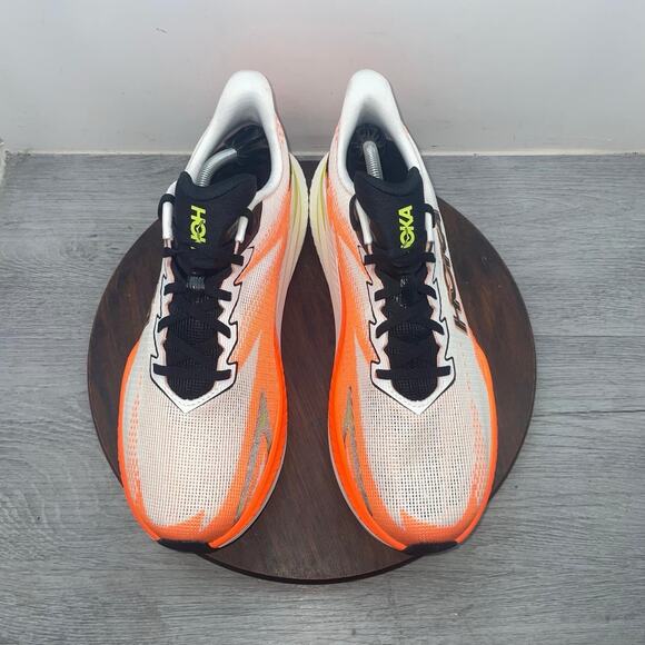 Hoka Mach X 3 Men’s Size 12.5 D White Orange Running Shoes Sneakers 1168720 WNG main image 5